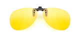 Polarized Clip-on Flip Up Rimless Sunglasses for Prescription Glasses