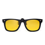 Polarized Clip on Sunglasses Flip up Mirrored Eyeglasses Men Women