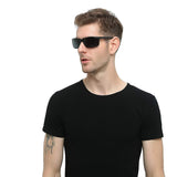 Men's Polarized Sunglasses for Driving Running Cycling Metal Frame Sports Sunglasses
