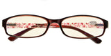 Anti Blue Rays,Reduce Eyestrain,Crystal Clear Spring Hinges,Computer Reading Glasses Women