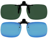 Clip On Sunglasses Polarized Sunglasses to Clip onto prescription Eyeglasses Flip Up for Men and Women