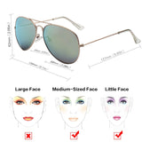 Lightweight Colorful Mirror Revo Lens Polarized Aviator Sunglasses 85832