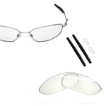 Anti-salt Polarized Replacement Lenses & Sock Kit for Oakley Whisker