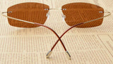 Rimless Titanium Frame Polarized Sunglasses