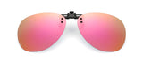 Polarized Clip-on Flip Up Rimless Sunglasses for Prescription Glasses