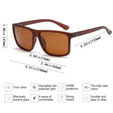 Polarized Sunglasses for Men Driving Mens Sunglasses Rectangular Vintage Sun Glasses For Men/Women