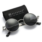 Polarized Sunglasses Steampunk Round Lens Metal Frame Unisex Glasses AE0519