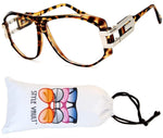 A172-vp Retro Nerd Rectangular Square Aviator Turbo Glasses Eyeglasses