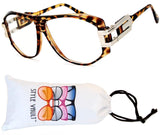 A172-vp Retro Nerd Rectangular Square Aviator Turbo Glasses Eyeglasses