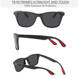 Polarized Sunglasses For Men Women Driving Retro TR90 UV400 Protection