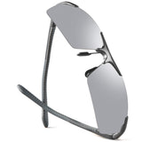 Sports Polarized Sunglasses For Men Women,Fishing Driving Golfing Fashion Metal Sunglasses