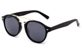 Modern Celeb Design Round Vintage Look Fashion Mirrored Sunglasses
