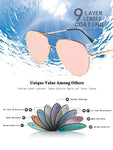 Aviator Sunglasses Unisex Flat Lens Mirrored Metal Classic Shades DSR003