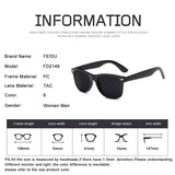 Polarized Wayfarer Sunglasses for Men -  Classic Retro Sunglasses for Women FD4006