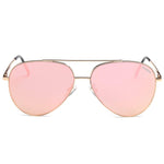 Aviator Sunglasses Unisex Flat Lens Mirrored Metal Classic Shades DSR003