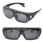 Wrap Around Polarized Sunglasses - Fit Over Prescription Rx Glasses/Myopic Glasses/Reading Glasses/Presbyopic Glasses