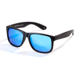 Vintage Mirrored Polarized Sunglasses For Men TPE Square Frame With 100%UVA/UVB Protection Eyewear