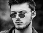 - Vintage Classic Metal Oval Fashion Sunglasses