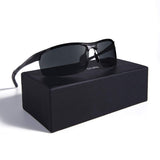 Sports Sunglasses Men's Sports Style Polarized Sunglasses For Cycling Running Fishing Driving Golf Unbreakable Al-Mg Metal Frame Glasses
