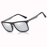 Classic Retro Square Driving Polarized Sunglasses Men Aluminum Magnesium Metal Legs Sun Glasses