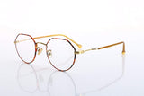 2018 New Fashion Eyeglasses Frame Memory Metal Women's Men's Optical Vintage Retro Aviator Eyewear Glasses Frame Transparent Lens Non-prescription Include Case