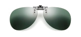 Polarized Clip-on Flip Up Rimless Sunglasses for Prescription Glasses