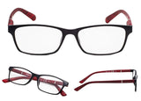 READING GLASSES 4 pack Wood-Look Arms Readers