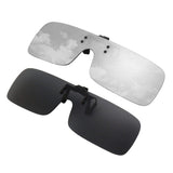 2-Pack Polarized Clip-on Flip Up Rimless One Piece Sunglasses,JP68