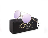 Polarized Aviator Sunglasses for Men Women Metal Frame Oval Lens UV Protection