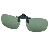 Polarized Clip-on Flip up Plastic Sunglasses Lenses Glasses Outdoor Driving Fishing Cycling