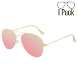 G Sunglasses for Men Women Aviator Polarized Metal Mirror UV 400 Lens Protection