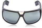 Optic Touring Wrap Sunglasses, Black/Happy Gray/Green, 64 mm