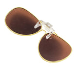 Polarized Clip-on Flip up Sunglasses Lens Glasses Sport Mirror