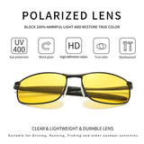 HD Polarized Driving Outdoor Sports Cycling Sunglasses for Men Lightweight Metal Frame100% UV Protection 57mm
