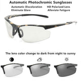 Photochromic Sunglasses Men Women HD Polarized Sports Cycling Glasses