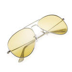Night Vision Glasses for Driving, Classic Aviator Polarized Anti-glare Yellow Lens Sunglasses for Men Women