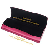Aluminum Slim Frosted Eyeglasses Case for Large Frames