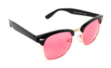 - Premium Half Frame Horn Rimmed Sunglasses Assorted Color Frames and Lenses Semi Rimless