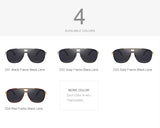 HD Polarized Sunglasses Men's Rectangle Driving Sun glasses S8758