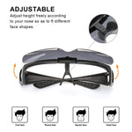 Wrap Around Polarized Sunglasses - Fit Over Prescription Rx Glasses/Myopic Glasses/Reading Glasses/Presbyopic Glasses