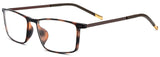 Men Titanium Alloy TR90 Square Optical Prescription Glasses Frame Eyewear 523