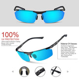 Men's Fashion Polarized Sunglasses for Men Driving Golf Al-Mg Metal Frame