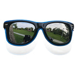 Light Up Wayfarer Full Silver Mirror Frame Sunglasses El Wire Glasses For Burning Man