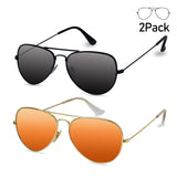 G Sunglasses for Men Women Aviator Polarized Metal Mirror UV 400 Lens Protection