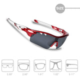 Polarized Sunglasses Men Women Sport Glasses 3 Interchangeable Lenses