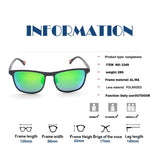 Retro Driving Sunglasses Polarized Metal Frame 56mm