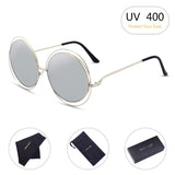 One Piece Rimless Sunglasses Women Cat Eye Glasses Oversized Candy Color Eyewear