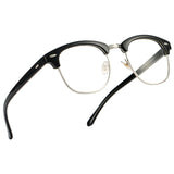 Retro Clubmaster Clear Lens Glasses Classic Vintage Unisex Eyeglasses