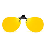 Retro Clip on Rimless Aviator Sunglasses Polarized Flip up Lenses Eyeglasses Men