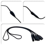 2pcs Sports Eyeglass Strap Silicone Eyeglass Holder for Kids Men Women